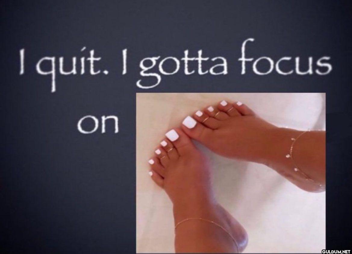 I quit. I gotta focus on