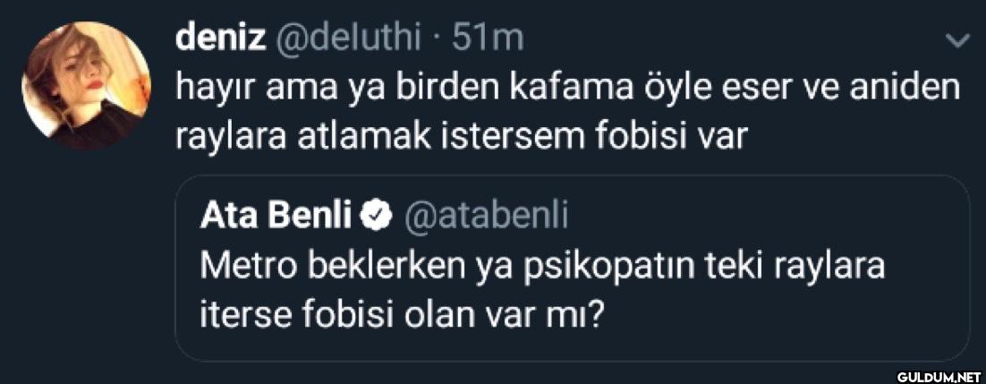 · 51m hayır ama ya birden...
