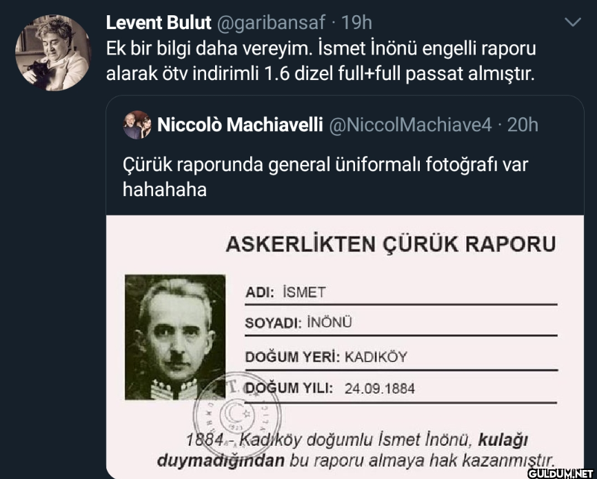 · 19h Ek bir bilgi daha...
