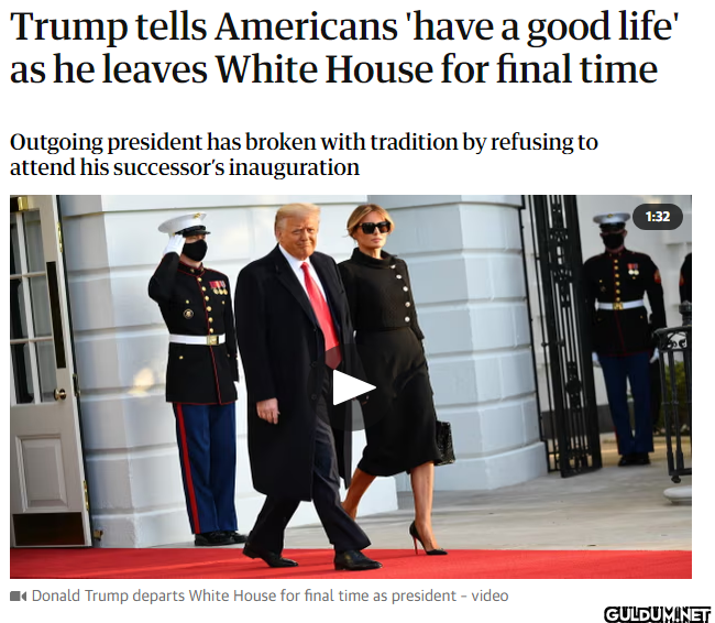 Trump tells Americans...