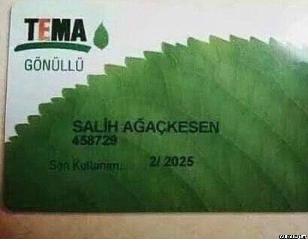 TEMA GÖNÜLLÜ SALİH...