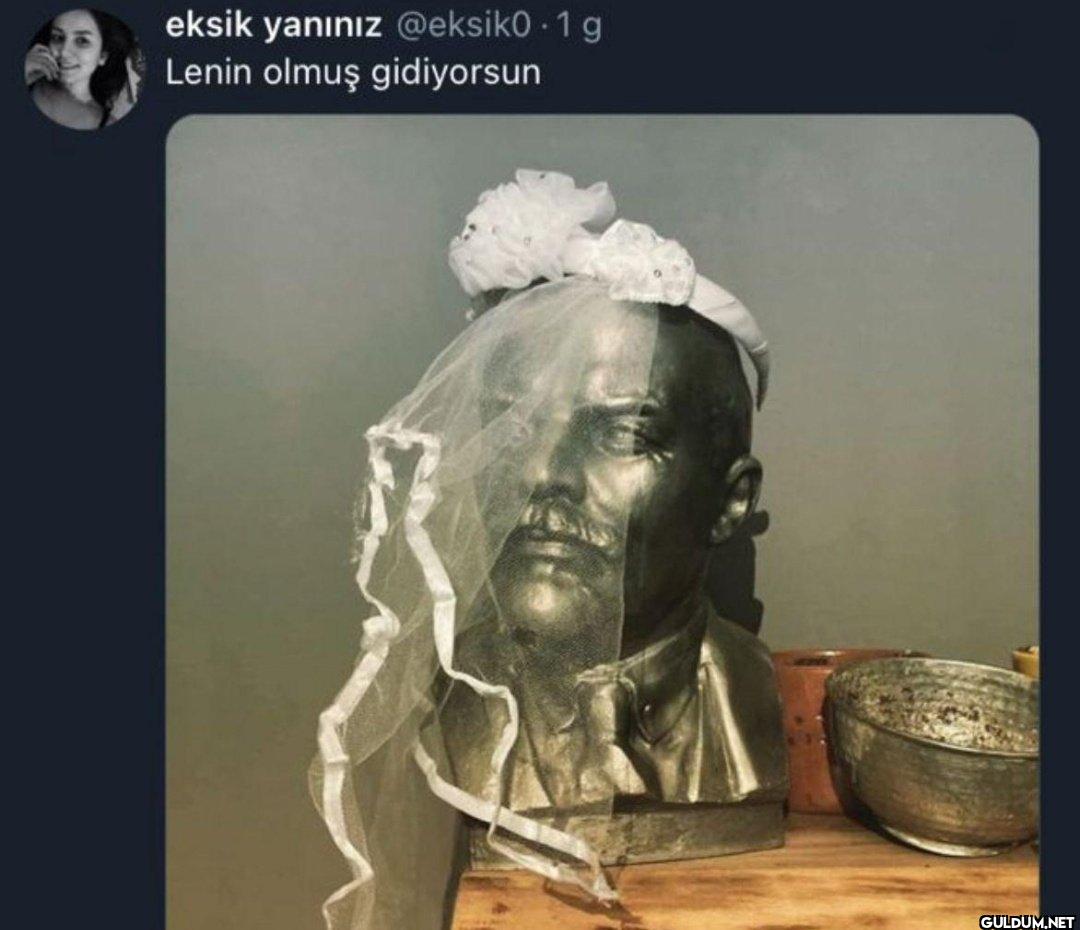 g Lenin olmuş gidiyorsun