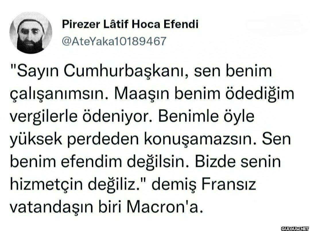 "Sayın Cumhurbaşkanı, sen...