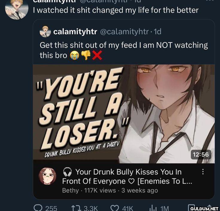 I watched it shit changed...
