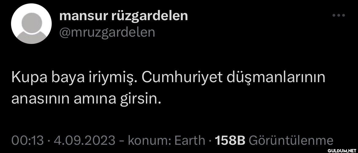 Kupa baya iriymiş....