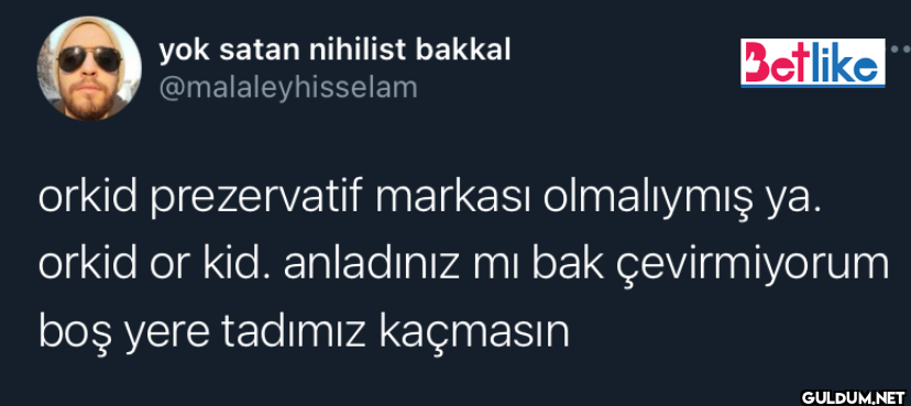 Betlike orkid prezervatif...