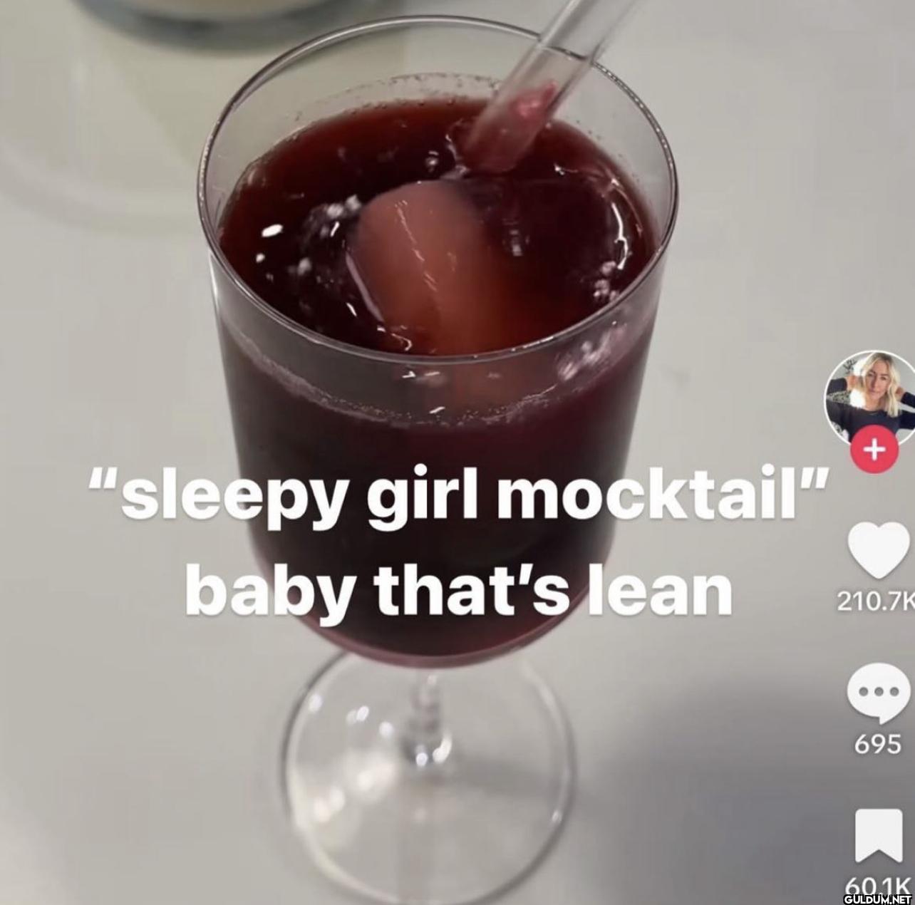 "sleepy girl mocktail"...