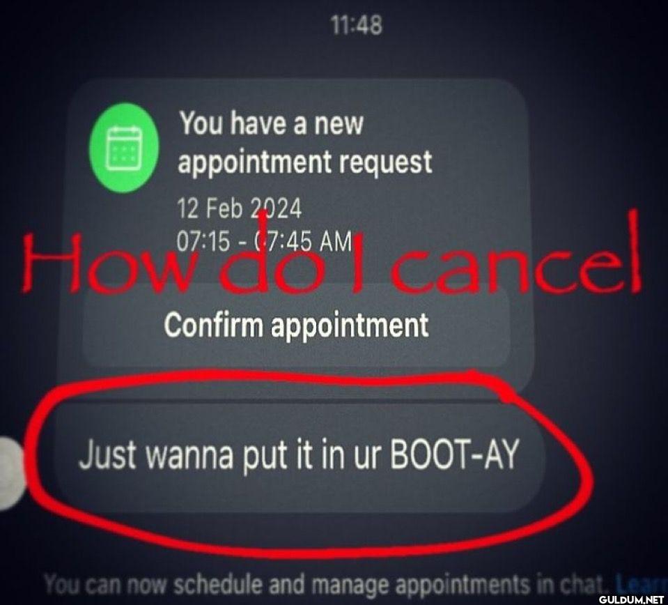 You have a new appointment...