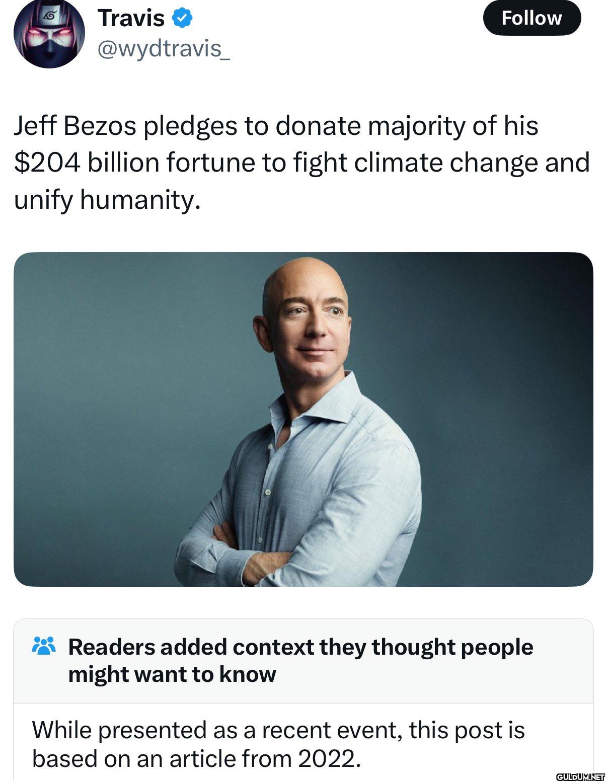 I doubt he would do that. ...