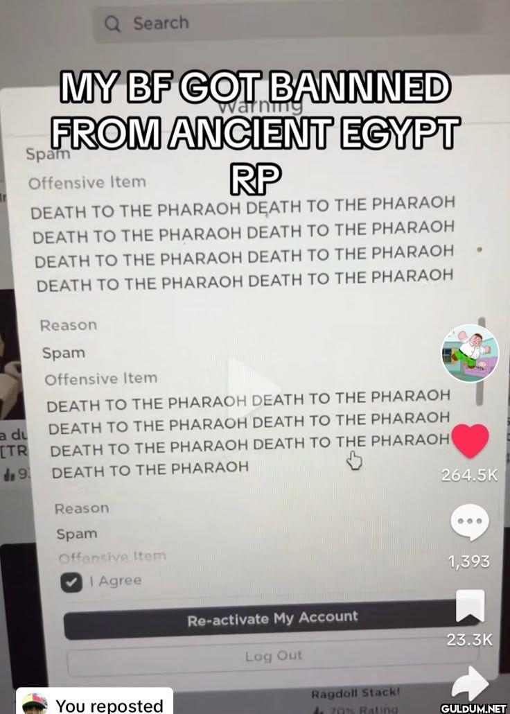 MY BF GOT BANNED FROM...