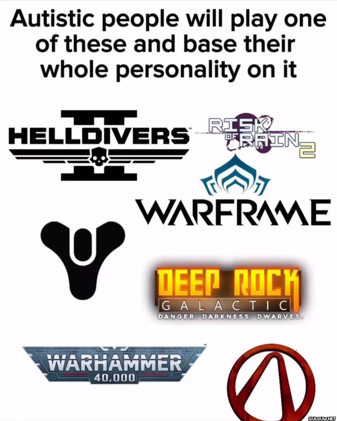 Autistic people will play...