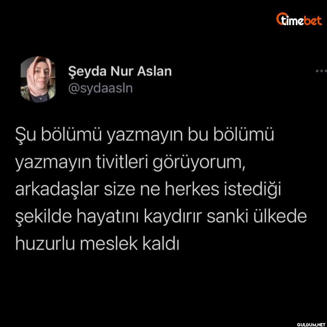 Şu bölümü yazmayın bu...