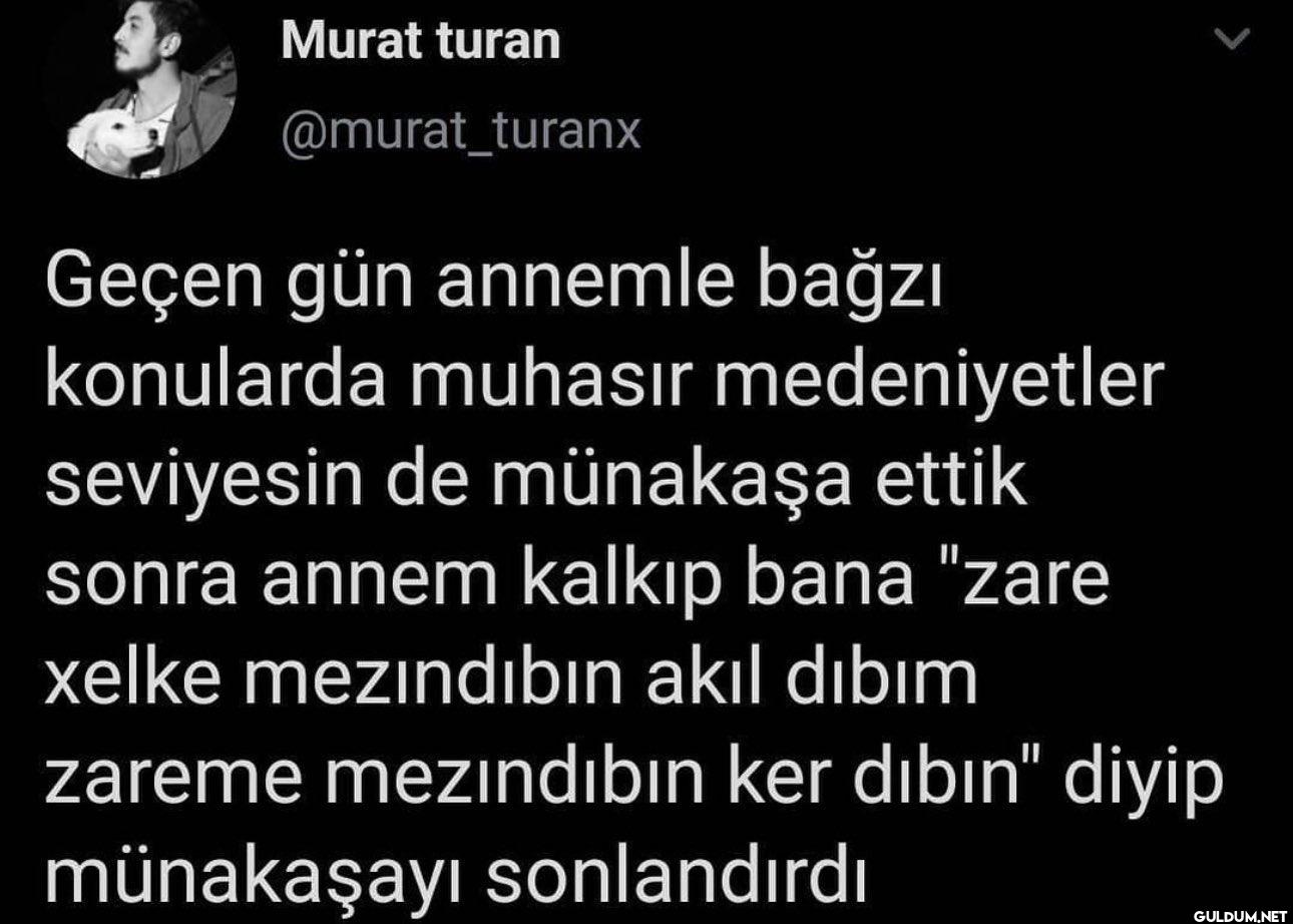 Geçen gün annemle bağzı...