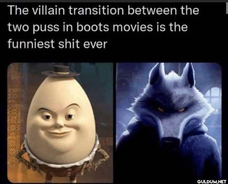 The villain transition...