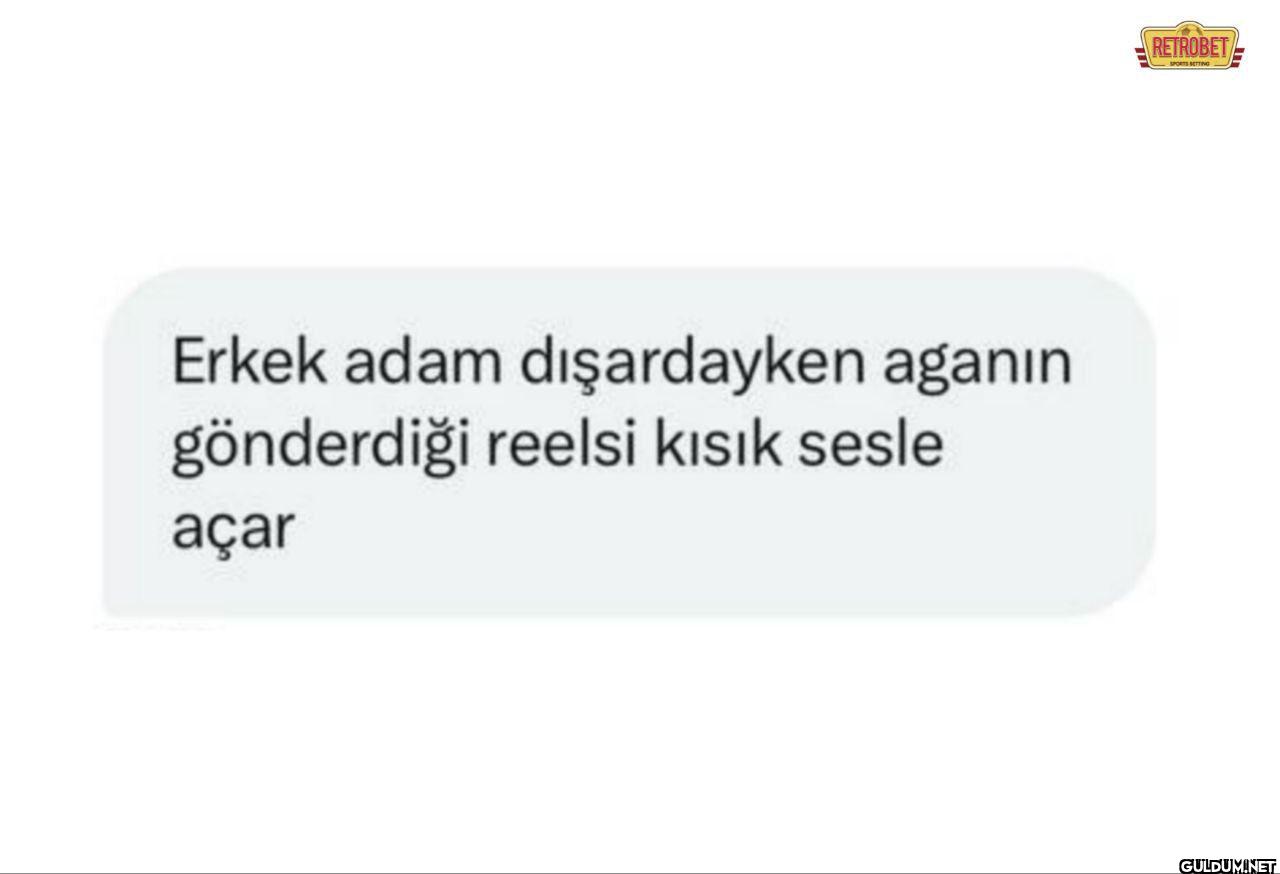 Erkek adam dışardayken...