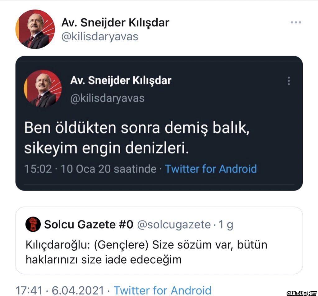 Av. Sneijder Kılışdar...