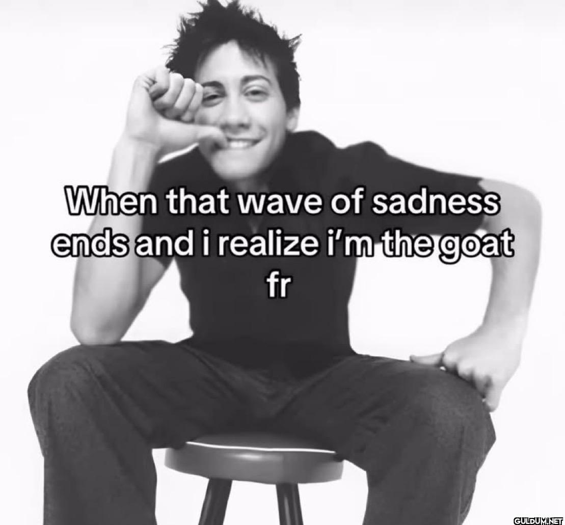 When that wave of sadness...