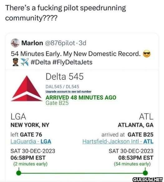 There's a fucking pilot...