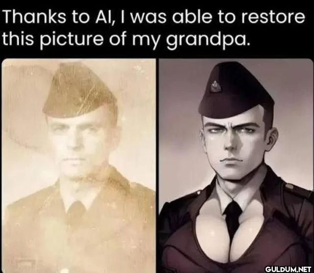 Thanks to AI, I was able...