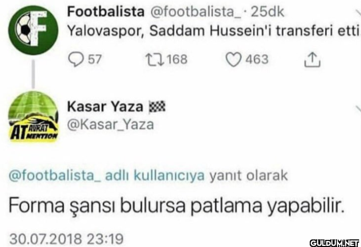 25dk Yalovaspor, Saddam...