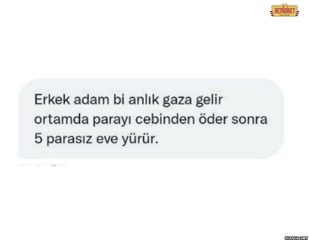 Erkek adam bi anlık gaza...