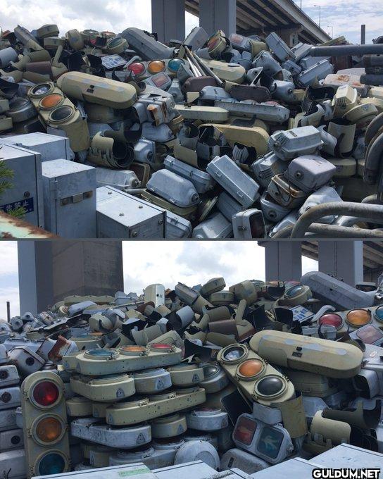 20. Traffic sign graveyard...
