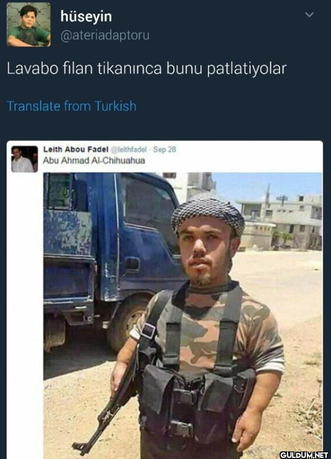 Lavabo filan tikanınca...