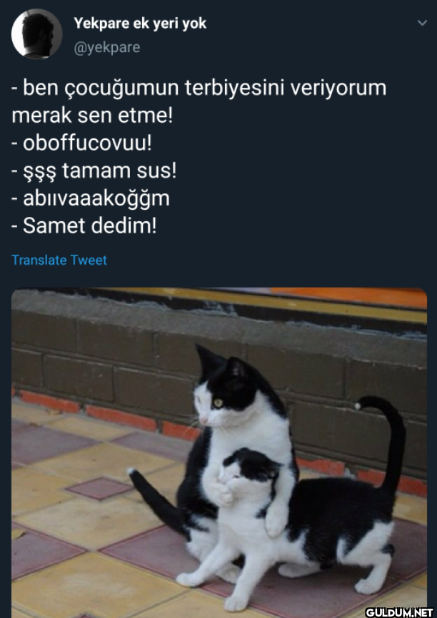 - ben çocuğumun...
