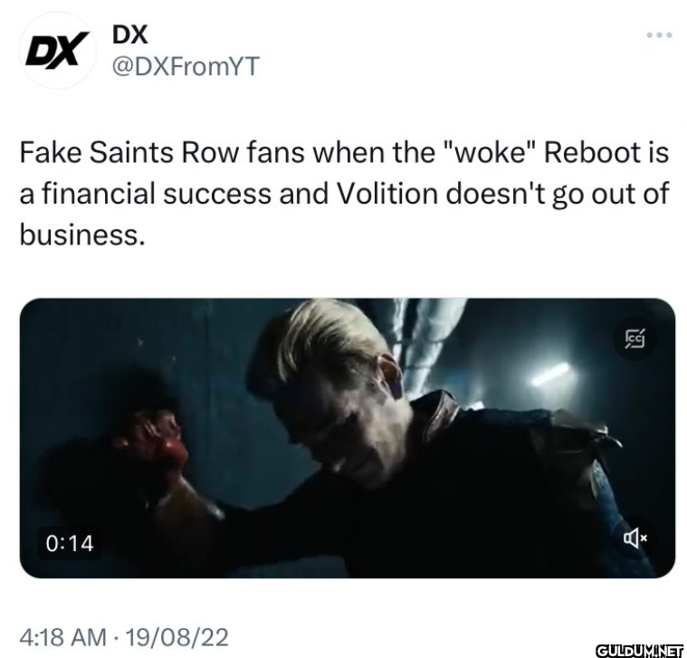 Fake Saints Row fans when...