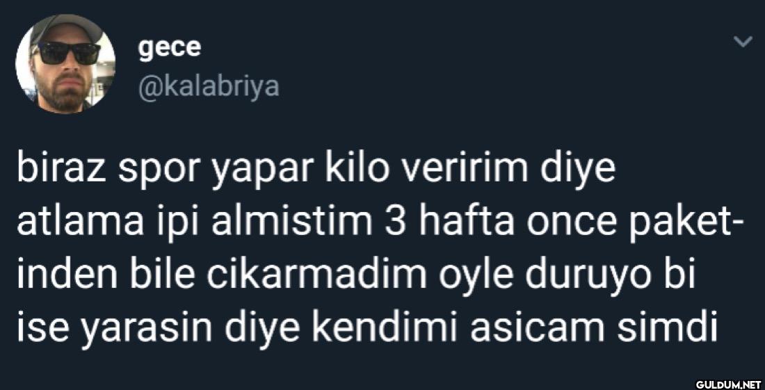 biraz spor yapar kilo...