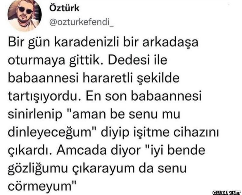 Bir gün karadenizli bir...