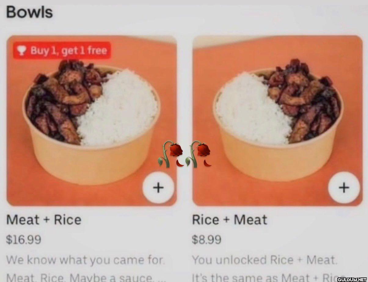 Bowls Buy 1, get 1 free...