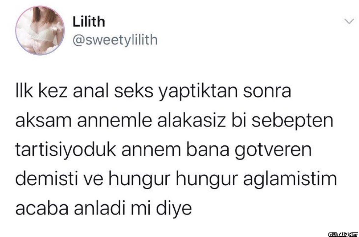 Ilk kez anal seks...