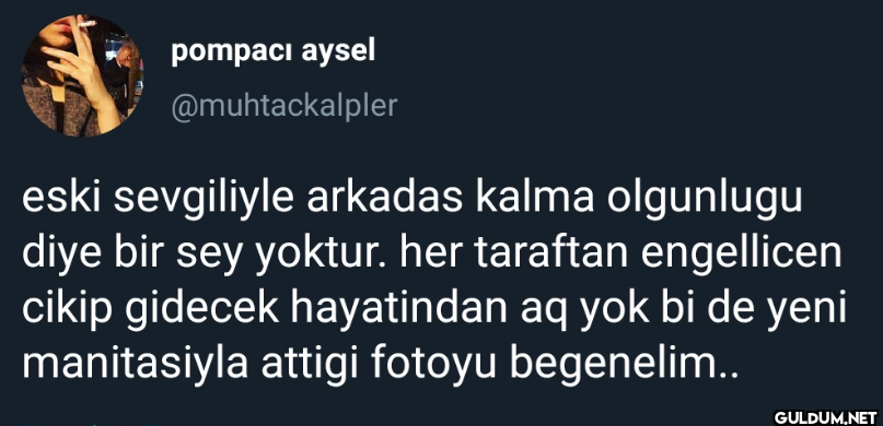 eski sevgiliyle arkadas...