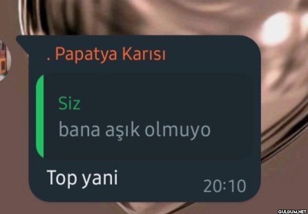 Papatya Karısı Siz bana...