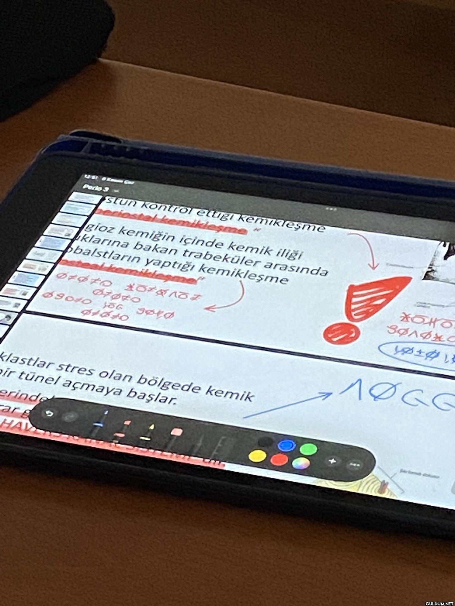 notlarını kimse anlamasın...