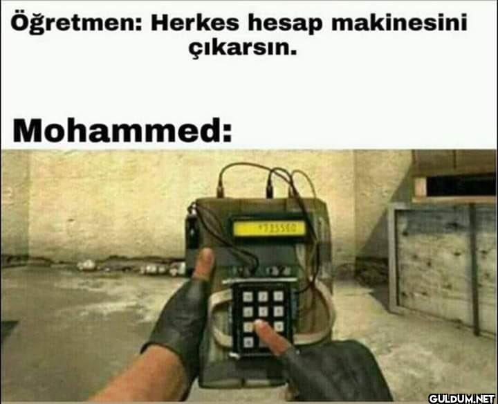 Öğretmen: Herkes hesap...