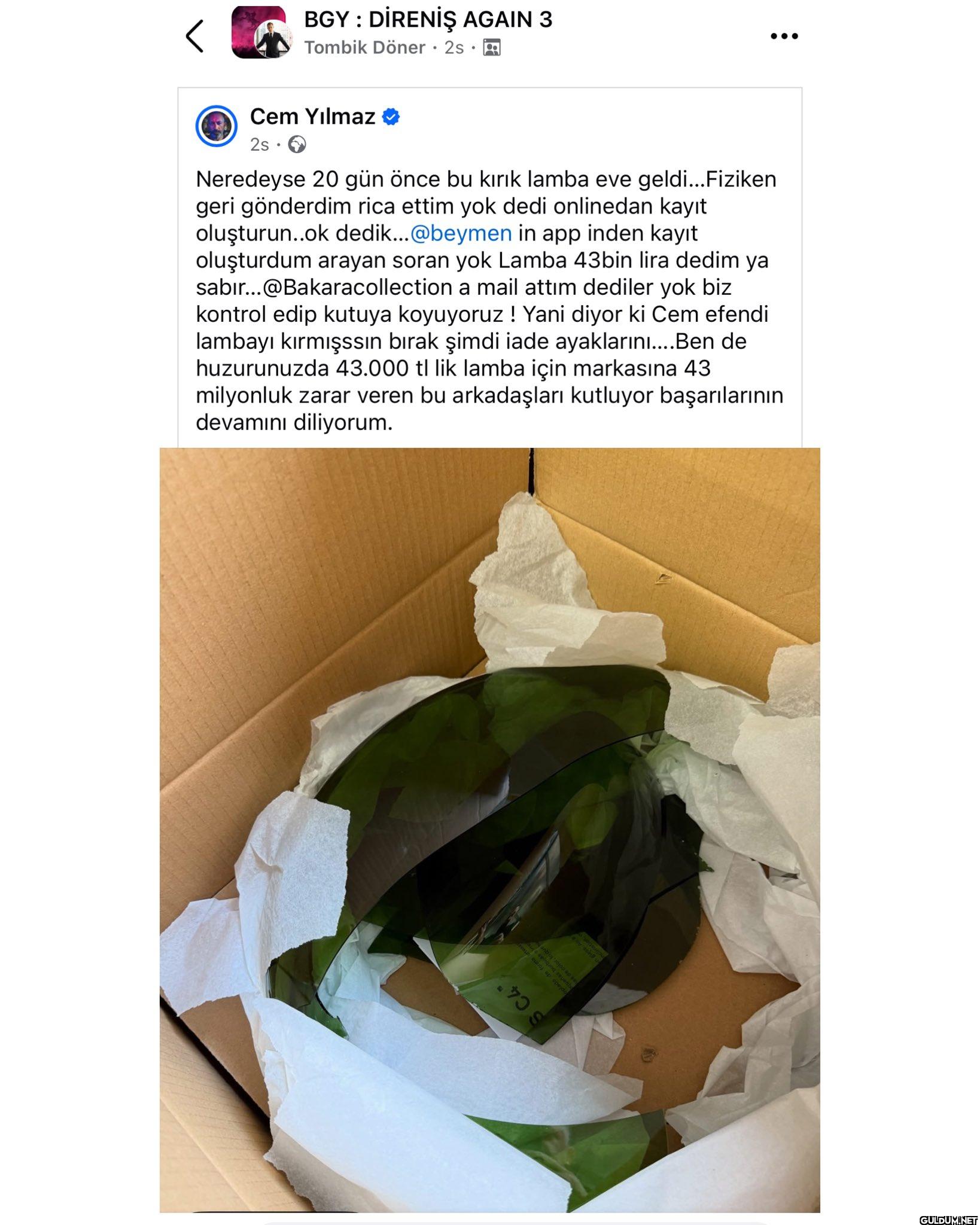 Cem Yılmaz, 43 bin TL’lik...
