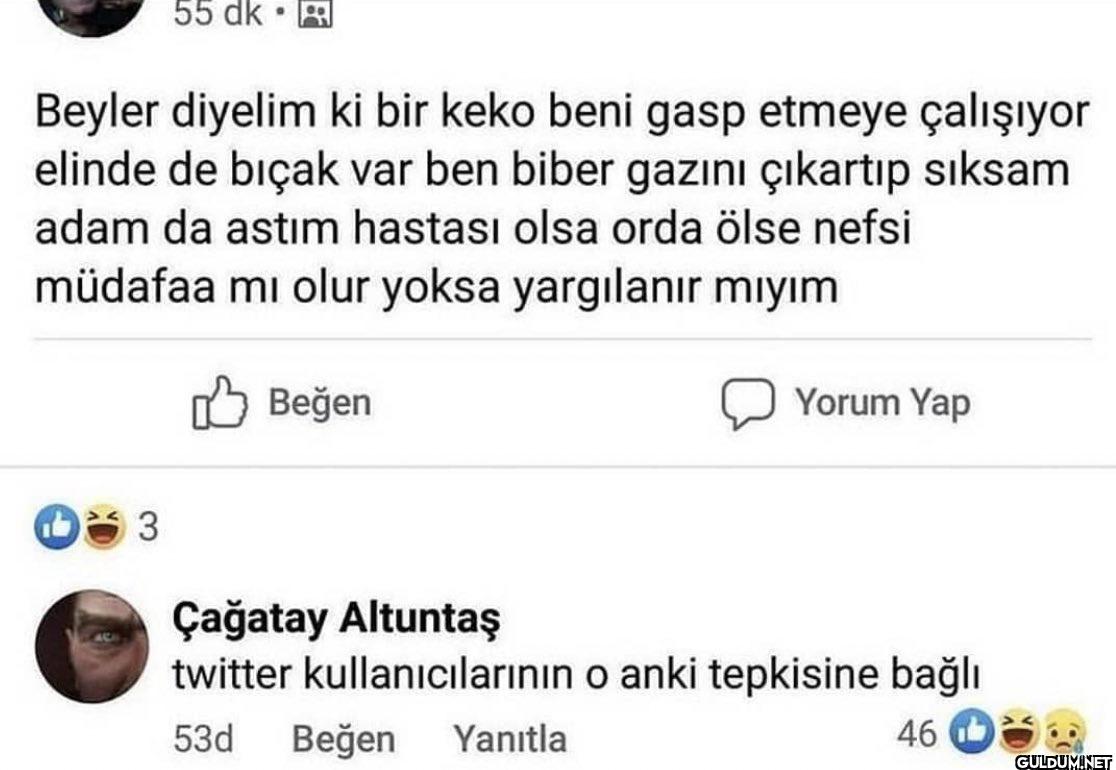 55 dk Beyler diyelim ki...