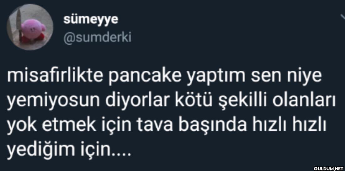 misafirlikte pancake...
