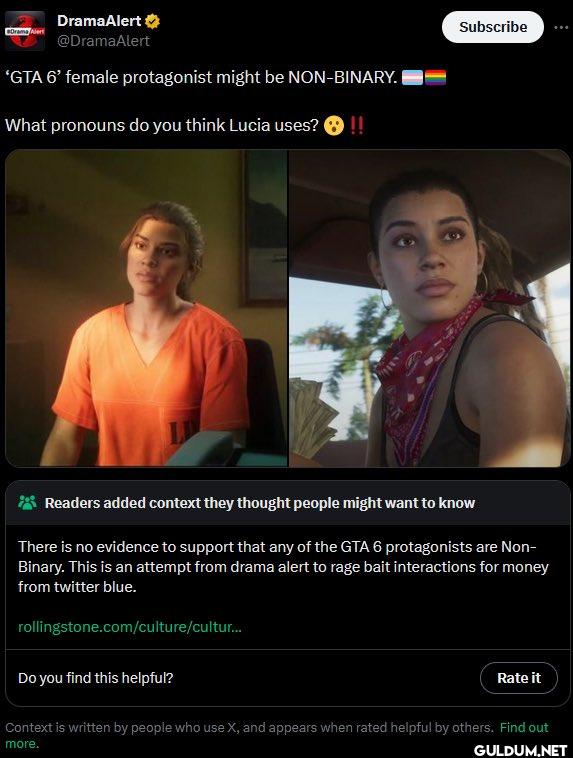 'GTA 6' female protagonist...