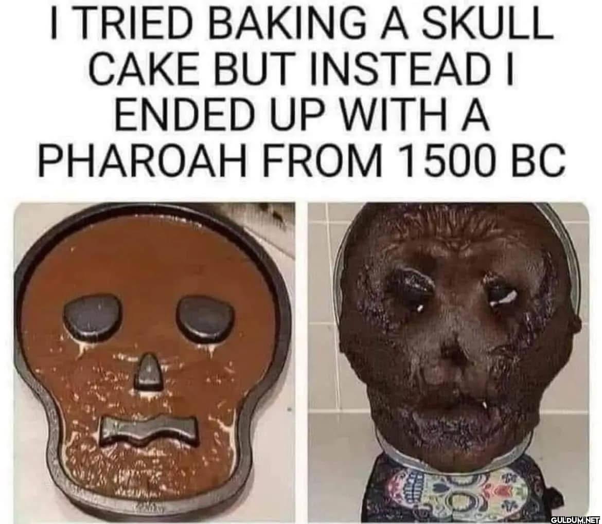 I TRIED BAKING A SKULL...