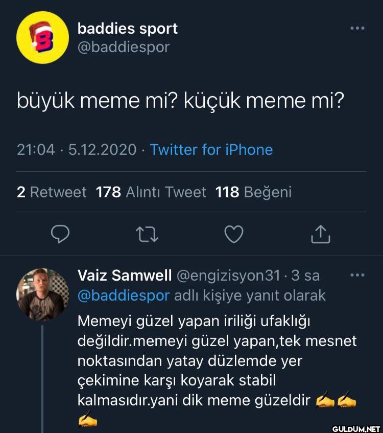 büyük meme mi? küçük meme...