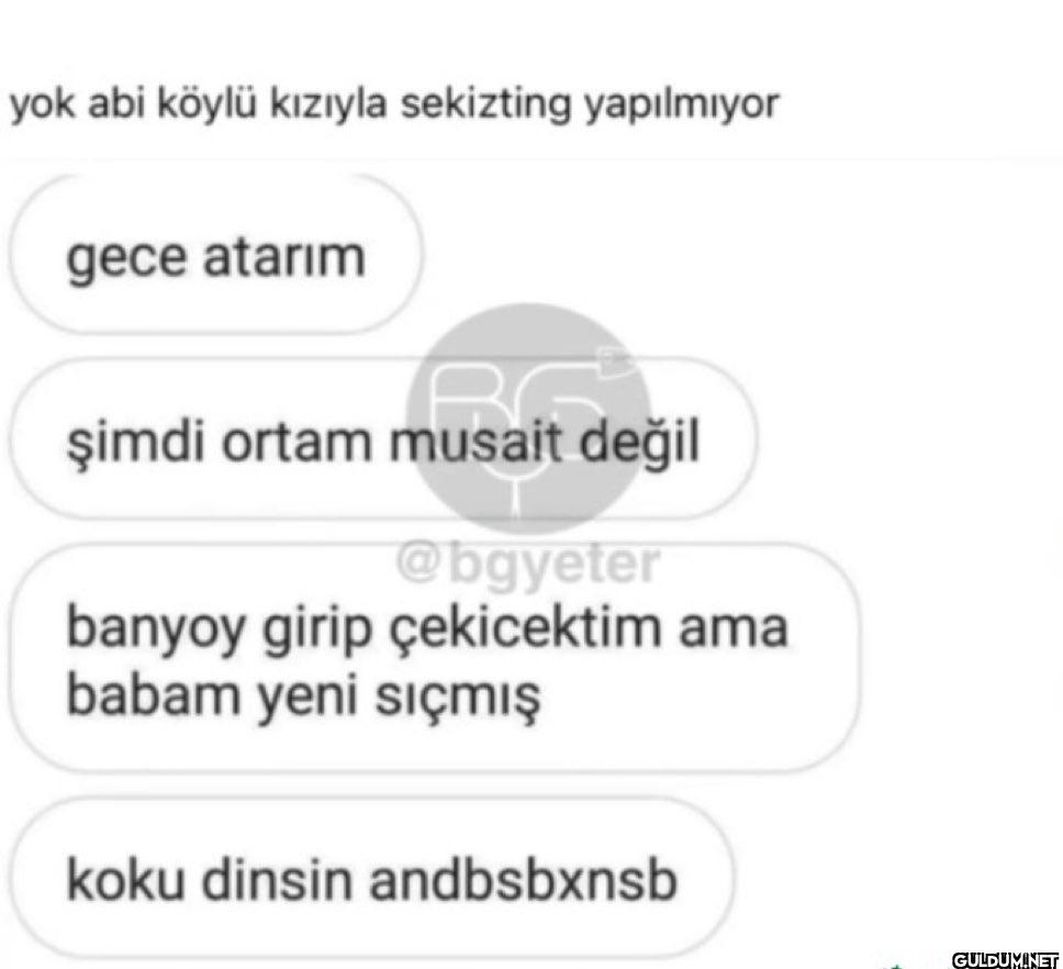 yok abi köylü kızıyla...