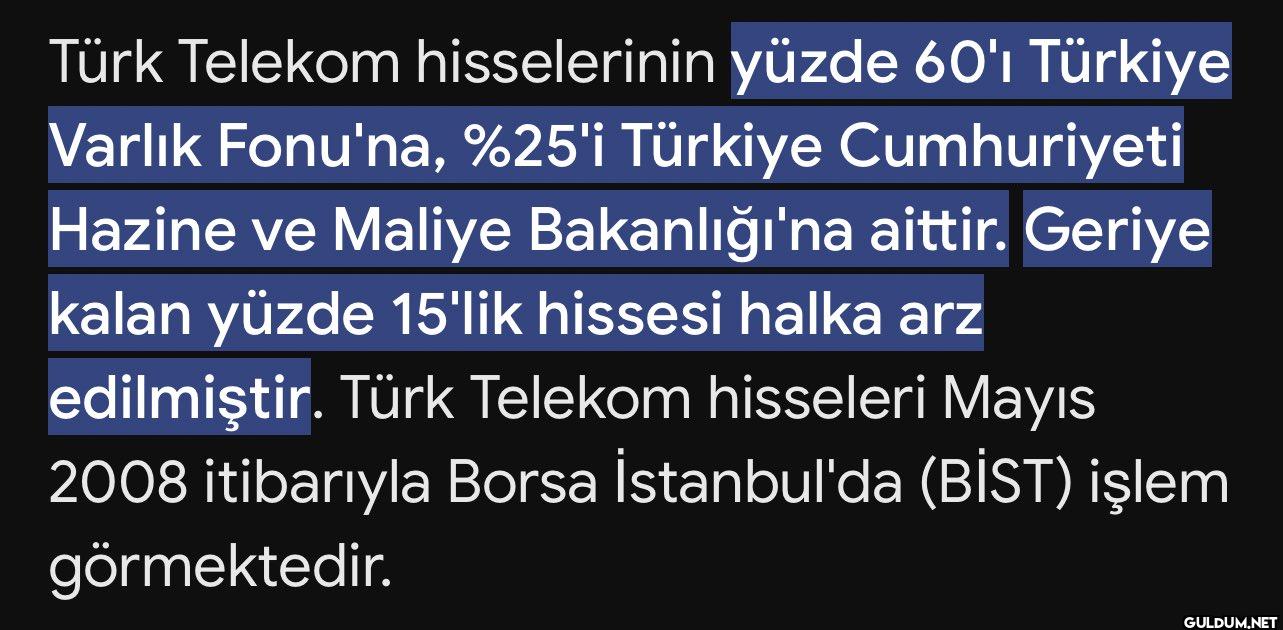 Türk Telekom neredeyse...