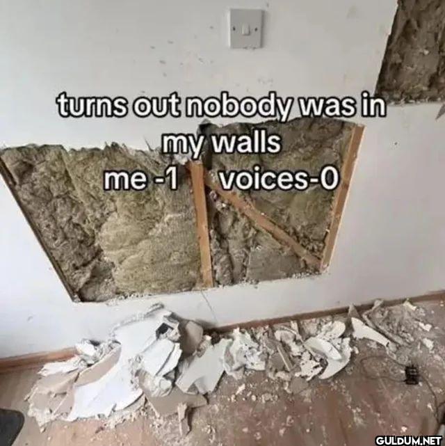 turns out nobody was in my...