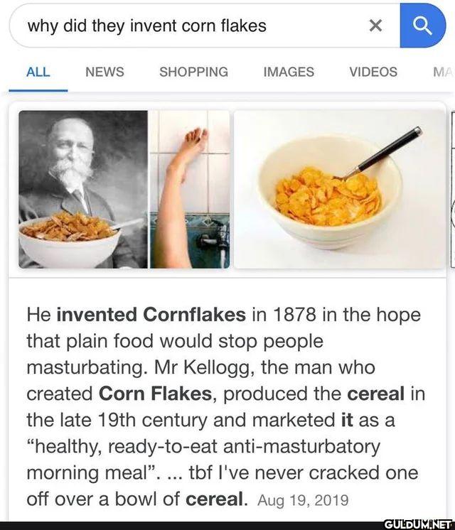 why did they invent corn...