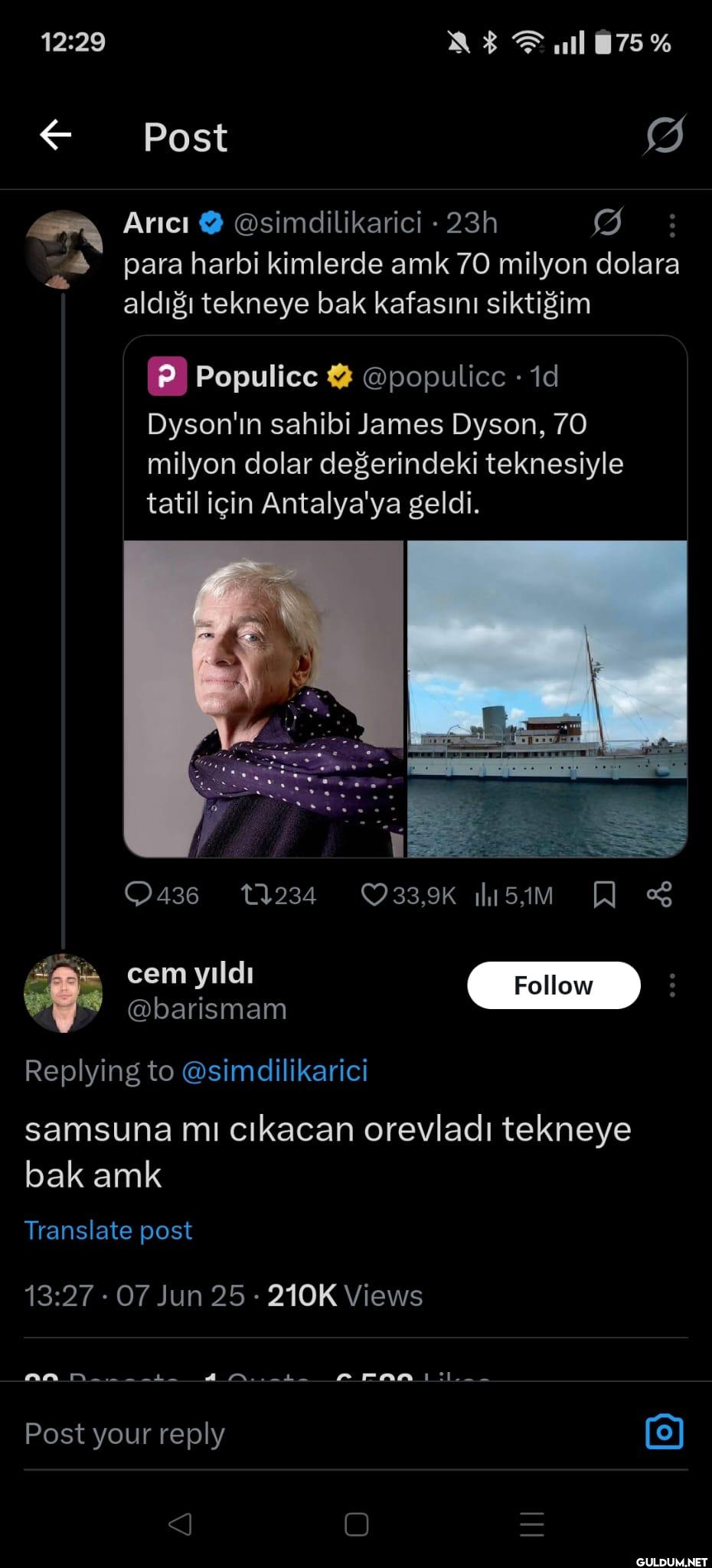 23h • ull 75% Ø para harbi...
