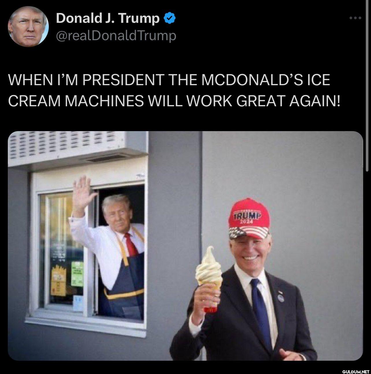 WHEN I'M PRESIDENT THE...