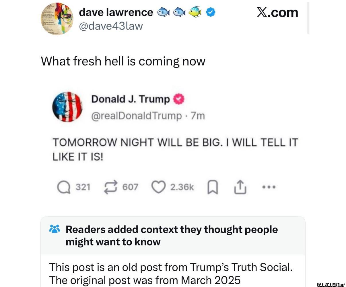 What fresh hell is coming...